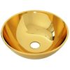 Lavabo 28x10 Cm Cerámica Dorado