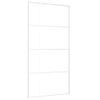 Puerta Corredera Esg Vidrio Y Aluminio Blanca 102,5x205 Cm