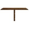 Mesa De Pared Plegable Contrachapada Roble Ahumado 100x60x56 Cm