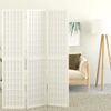 Biombo Plegable Con 3 Paneles Estilo Japonés Blanco 120x170 Cm