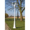 Farola De Jardín 3 Brazos Aluminio Blanco 215 Cm