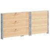 Collares De Caja De Pallet 3 Uds Madera Maciza De Pino 60x80 Cm