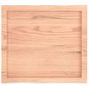 Tablero Mesa Madera Tratada Borde Natural Marrón 60x50x(2-4) Cm