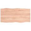 Tablero Mesa Madera Tratada Roble Borde Natural 80x40x2 Cm