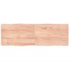 Tablero Mesa Madera Tratada Borde Natural Marrón 180x60x(2-4)cm