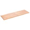 Tablero Mesa Madera Tratada Borde Natural Marrón 180x60x(2-4)cm