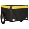 Remolque Para Bicicleta Hierro Negro Y Amarillo 45 Kg