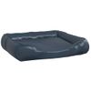 Cama Para Perros De Cuero Sintético Azul Oscuro 80x68x23 Cm