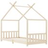 Estructura De Cama Infantil De Madera Maciza De Pino 90x200 Cm