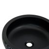 Lavabo Sobre Encimera Redondo Cerámica Negro Y Azul Φ41x14 Cm