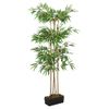 Árbol De Bambú Artificial Con 380 Hojas Verde 80 Cm