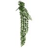 Plantas Artificiales Colgantes 12 Uds Verde Y Blanco 90 Cm