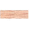 Tablero Mesa Madera Tratada Borde Natural Marrón 200x60x(2-4)cm