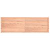 Tablero Mesa Madera Tratada Borde Natural Marrón 200x60x(2-4)cm