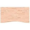 Tablero De Escritorio Madera Maciza De Haya 110x(55-60)x2,5 Cm