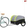 Remolque Para Bicicleta Hierro Negro Y Verde 45 Kg