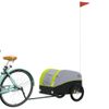 Remolque Para Bicicleta Hierro Negro Y Verde 30 Kg