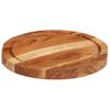 Tabla De Cortar Madera Maciza De Acacia Ø25x2,5 Cm