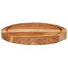 Tabla De Cortar Madera Maciza De Acacia Ø25x2,5 Cm