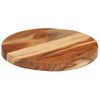 Tabla De Cortar Madera Maciza De Acacia Ø25x2,5 Cm