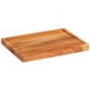 Tabla De Cortar Madera Maciza De Acacia 43x32x3,5 Cm