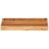 Tabla De Cortar Madera Maciza De Acacia 43x32x3,5 Cm