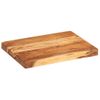 Tabla De Cortar Madera Maciza De Acacia 43x32x3,5 Cm