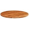 Tablero De Mesa Redondo Madera Maciza De Acacia Ø80x2,5 Cm