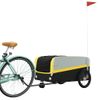 Remolque Para Bicicleta Hierro Negro Y Amarillo 45 Kg