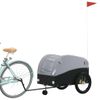 Remolque Para Bicicleta Hierro Negro Y Gris 45 Kg