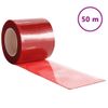 Tira De Cortina Para Puertas Pvc Rojo 200x1,6 Mm 50 M