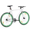 Bicicleta De Piñón Fijo Blanco Y Verde 700c 51 Cm