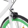 Bicicleta De Piñón Fijo Blanco Y Verde 700c 51 Cm