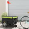 Remolque Para Bicicleta Hierro Negro Y Verde 45 Kg