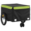 Remolque Para Bicicleta Hierro Negro Y Verde 45 Kg