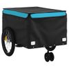 Remolque Para Bicicleta Hierro Negro Y Azul 45 Kg