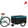 Remolque Para Bicicleta Hierro Negro Y Azul 30 Kg