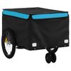 Remolque Para Bicicleta Hierro Negro Y Azul 30 Kg