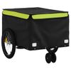 Remolque Para Bicicleta Hierro Negro Y Verde 30 Kg