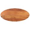 Tablero De Mesa Ovalado Madera Maciza De Acacia 100x40x2,5 Cm