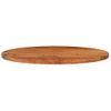 Tablero De Mesa Ovalado Madera Maciza De Acacia 100x40x2,5 Cm