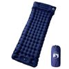 Colchón De Camping Autoinflable Con Almohada 1 Persona Azul