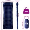 Colchón De Camping Autoinflable Con Almohada 1 Persona Azul