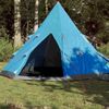 Tienda De Campaña Tipi Para 4 Personas Impermeable Azul