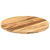 Tablero De Mesa Redondo Madera Maciza Mango Rugosa Ø 70x1,5 Cm