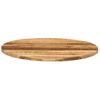 Tablero De Mesa Redondo Madera Maciza Mango Rugosa Ø 70x1,5 Cm