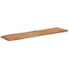 Tablero Rectangular Madera De Acacia Borde Vivo 180x40x2,5 Cm