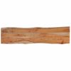 Tablero Rectangular Madera De Acacia Borde Vivo 180x40x2,5 Cm