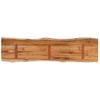 Tablero Rectangular Madera De Acacia Borde Vivo 180x40x2,5 Cm