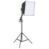 Kit Iluminación De Estudio Fotográfico Con Fondos Y Reflector